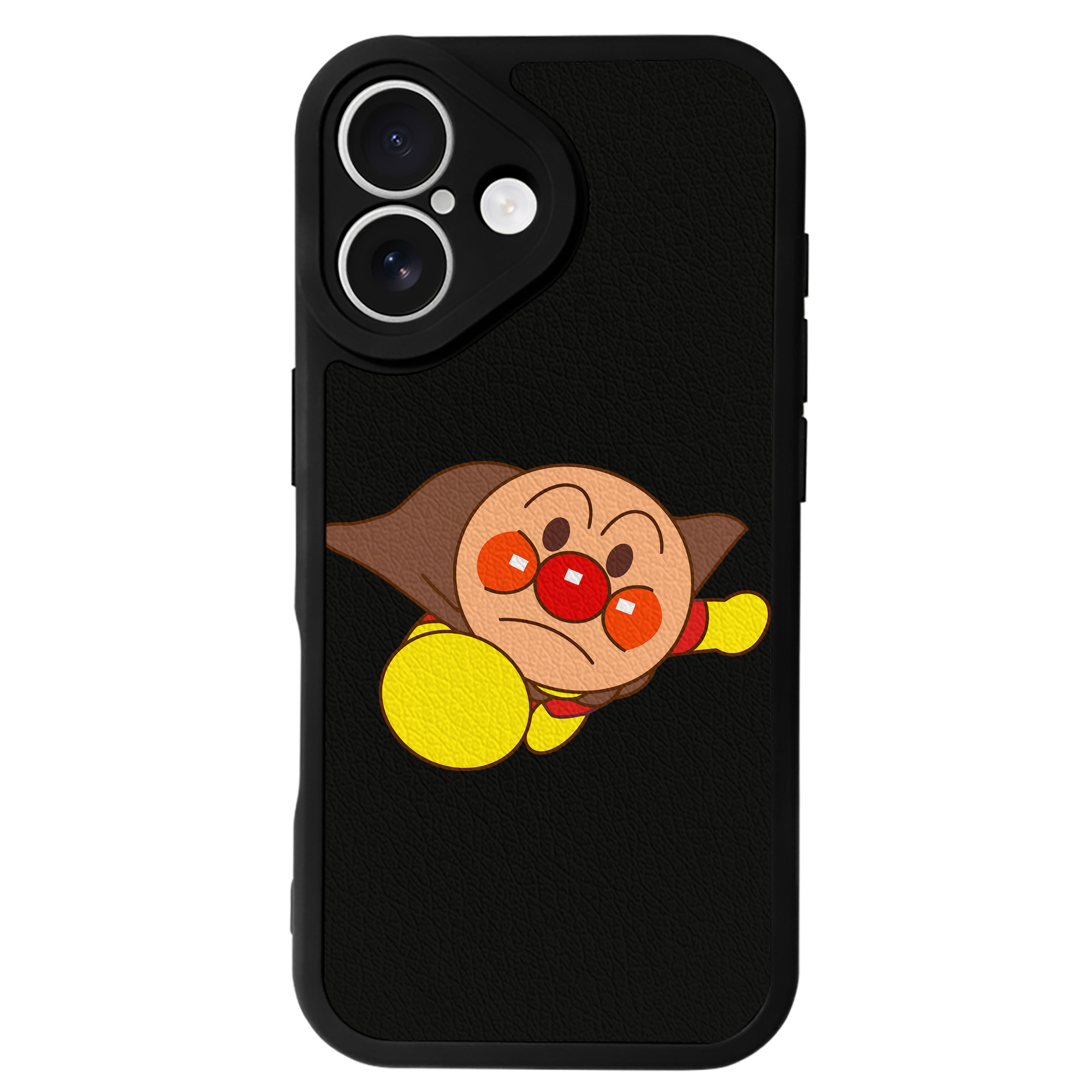 （画像用） アンパンマン Anpanman 【iPhone 16シリーズ対応】シリコンスマホケース（レザー調） 材質：シリコン